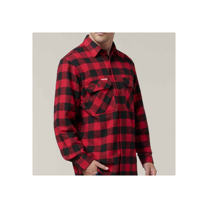 Long Sleeve Check Flannel Shirt