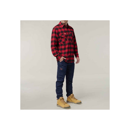 Long Sleeve Check Flannel Shirt