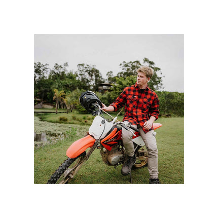 Long Sleeve Check Flannel Shirt