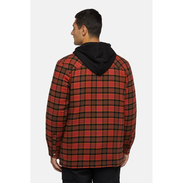 Fleece Hooded Flannel Shirt