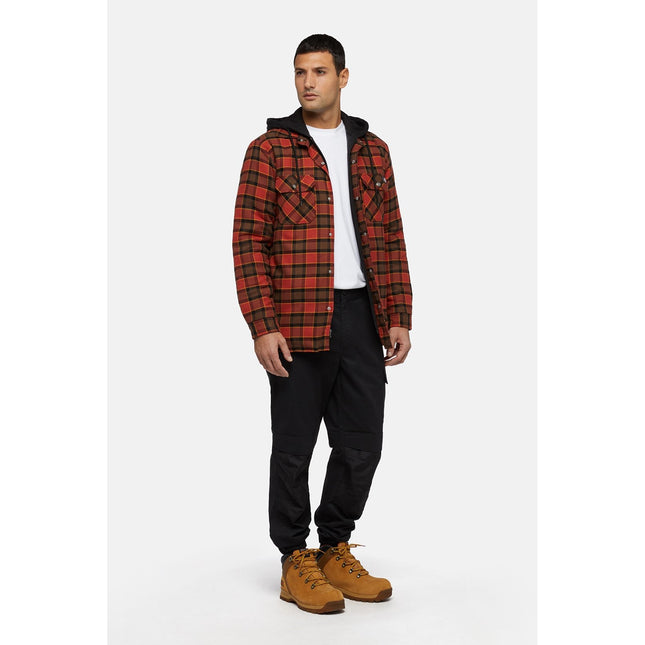 Fleece Hooded Flannel Shirt